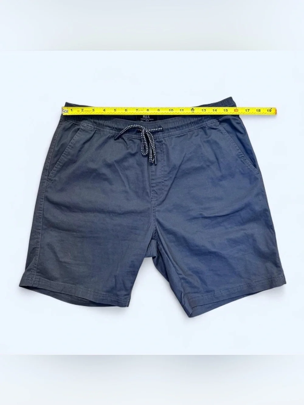 MBX Men's Navy Drawcord Hybrid Shorts - Picture 3 of 8